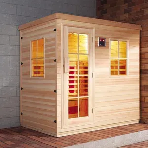 Salle de sauna en bois pour 2 personnes pour sauna infrarouge