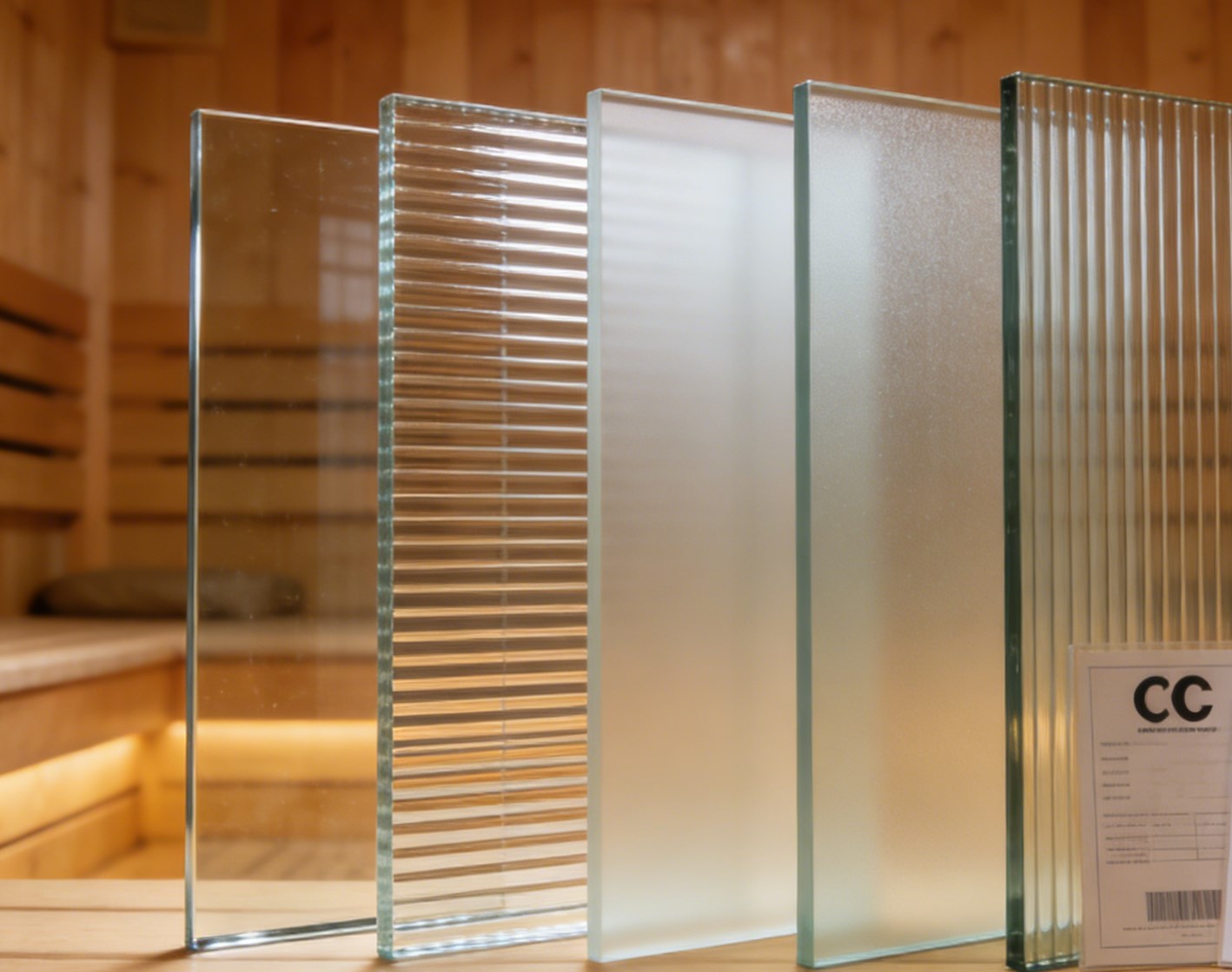 Verre antidéflagrant pour sauna
