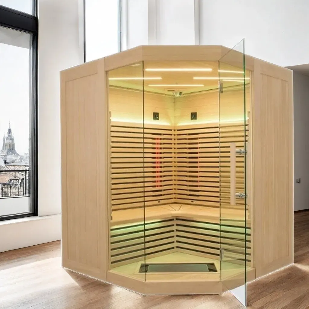 Sauna infrarouge Hemlock pour 3 à 4 personnes pour la maison