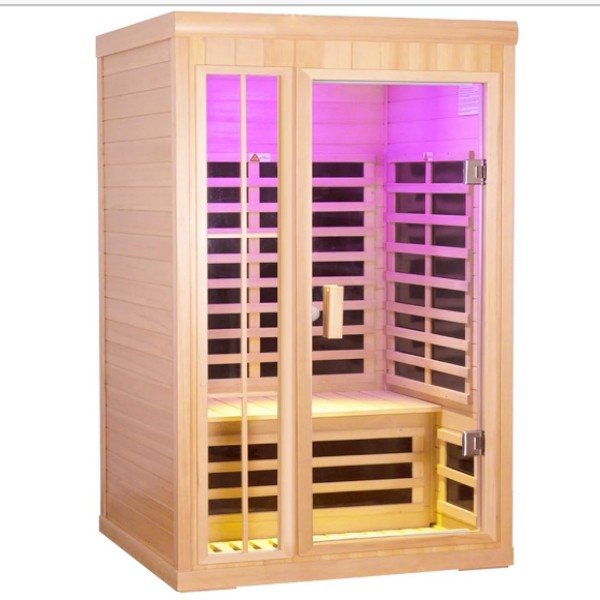 Salle de sauna à double infrarouge à double famille