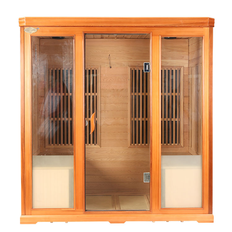 Accueil Sauna Carbon Heater Salle de sauna infrarouge lointain pour 4 personnes