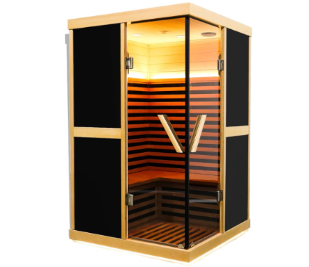 Salle de sauna infrarouge à la maison mobile 2 personnes