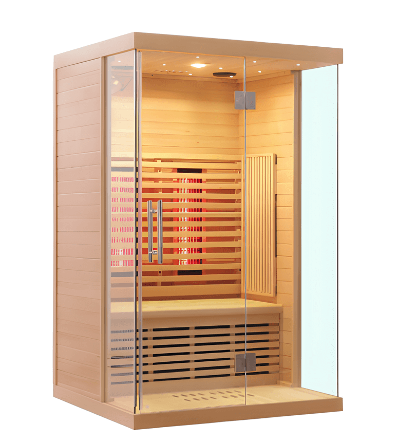 Sauna infrarouge à spectre complet de nouveau design - Sauna de guérison à domicile pour 2 personnes Sauna infrarouge à spectre complet de nouveau design - Sauna de guérison à domicile pour 2 personnes