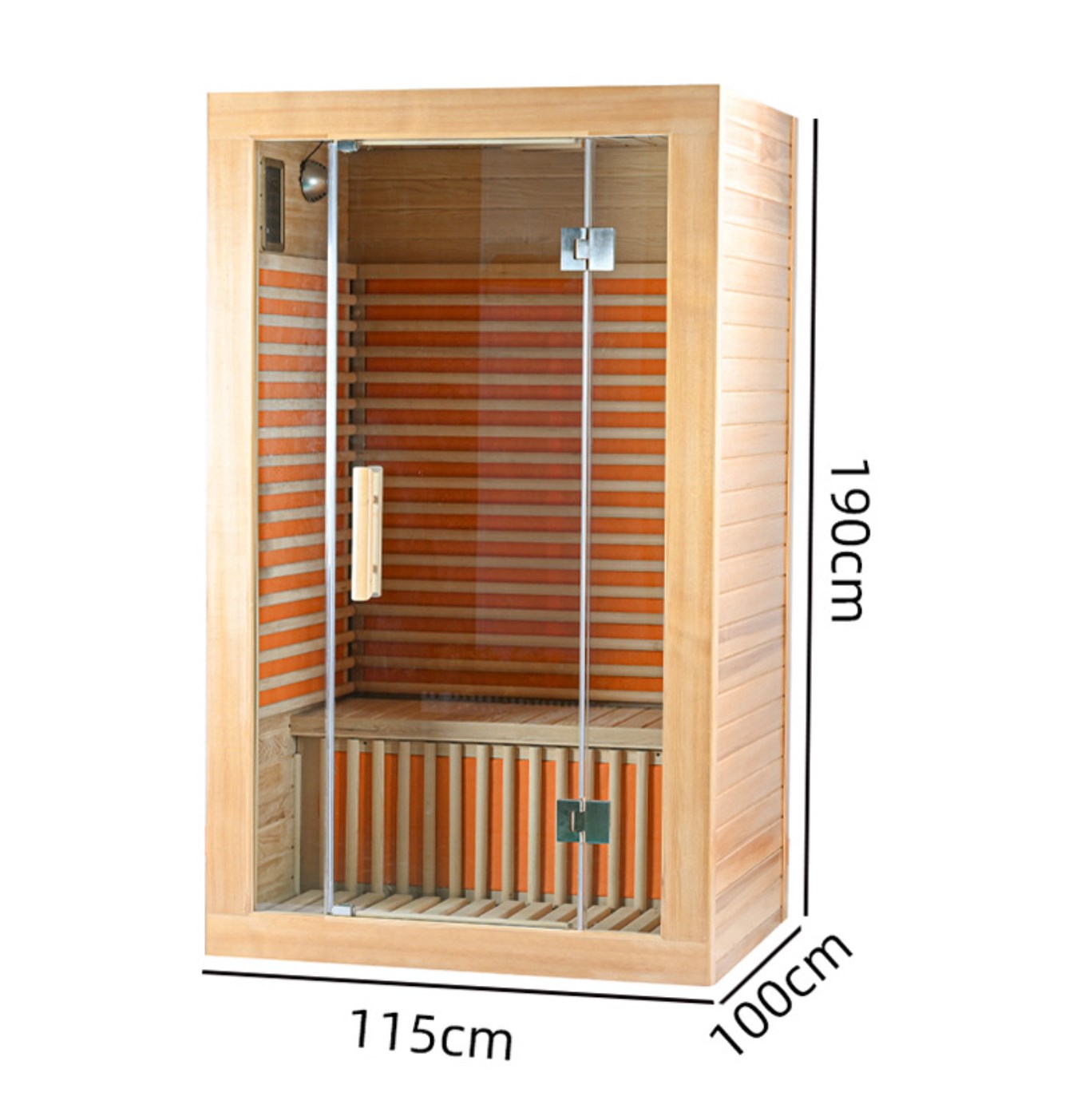 Sauna 1-2 personnes Sauna infrarouge lointain Hemlock