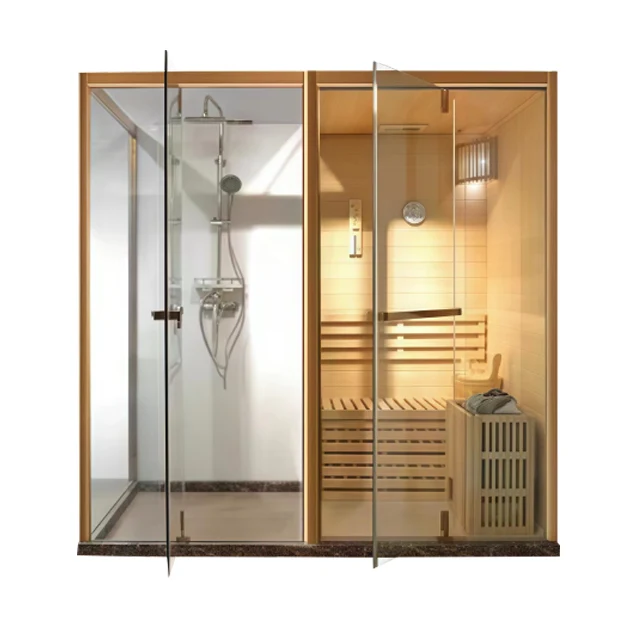 Salle de sauna de douche et de vapeur