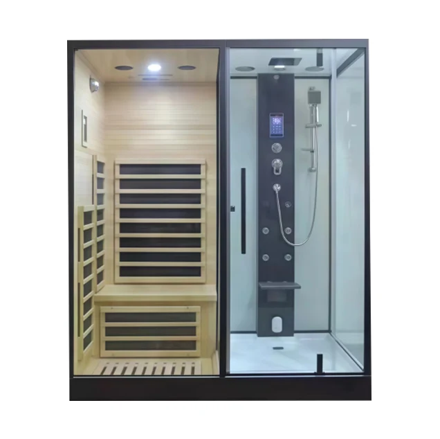 Salle du sauna de douche